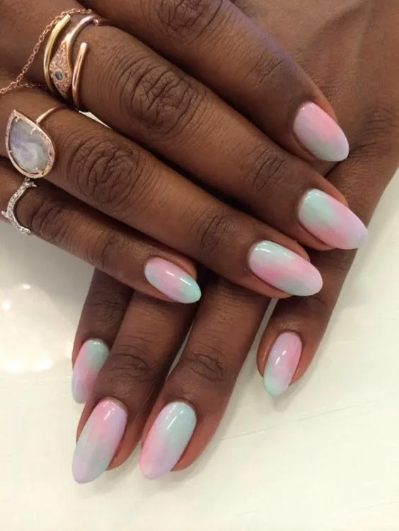 Pastel Ombre Nails