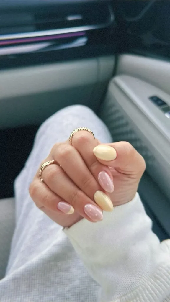 butter-yellow-spring-nails